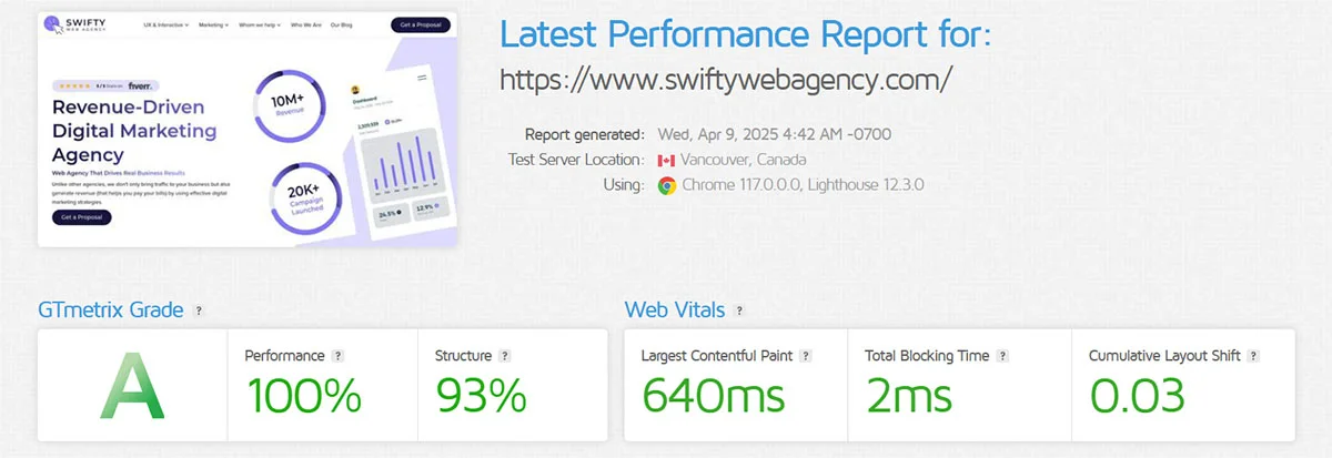 website loading speed 1